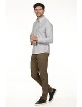 Camisa Oxford Regular Azul