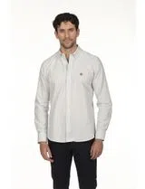 Camisa Oxford Regular Azul-Blanco