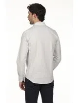 Camisa Oxford Regular Azul-Blanco