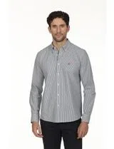 Chemise Oxford Régulière Bleu-Blanc