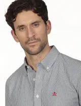 Chemise Oxford Régulière Bleu-Blanc