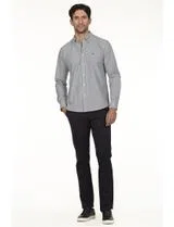 Chemise Oxford Régulière Bleu-Blanc