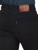 Calças com 5 bolsos Regular Azul