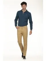 Pantalons Beige Regular à 5 Poches