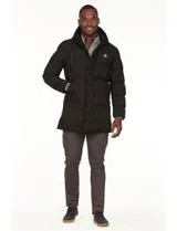 Parka 3/4 Regular Negra