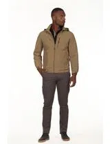 Beige Regular Windbreaker Jacket