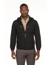 Regular Black Windbreaker