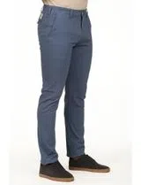 Calças Chino Regular Azul