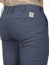 Calças Chino Regular Azul