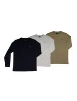 Pack 3 Camisolas logo Regular Fit