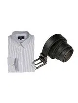 Pack Camisa Oxford Ajuste Regular + Cinturón de Cuero Reversible