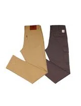 Pack Calças 5 bolsos + Calças Cargo Regular Fit