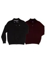 Pack de 2 Cárdigans con Cierre Regular Fit