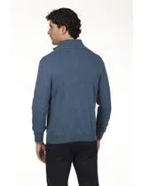 Cardigan Bleu avec Fermeture Standard