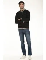 Regular Zip Black Coat