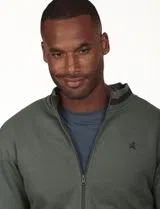 Regular Zip-Up Green Jacket