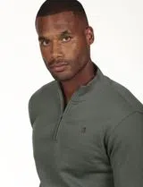 Regular Half-Zip Sweatshirt Green