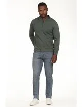 Regular Half-Zip Sweatshirt Green