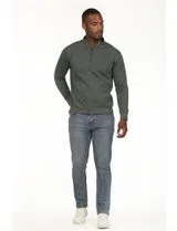 Regular Half-Zip Sweatshirt Green