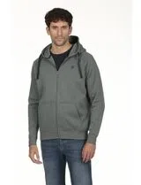 Sudadera con cremallera Regular Gris
