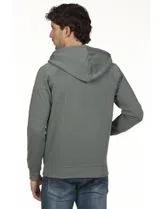 Sudadera con cremallera Regular Gris