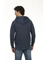 Sudadera Regular Azul con Cierre