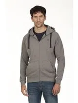 Sudadera con cierre Regular Gris