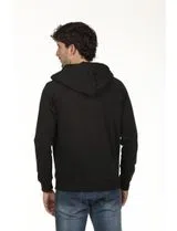 Sudadera con cremallera Regular Negra