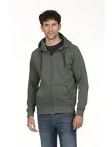 Sudadera con cremallera Regular Verde