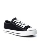 Women's Black Canvas Sneakers