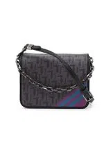 Black and Dark Red Handbag