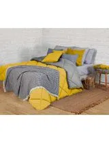 Edredon Bicolor Amarelo