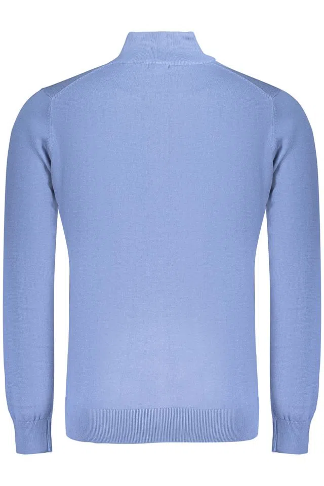 Blue zip cardigan