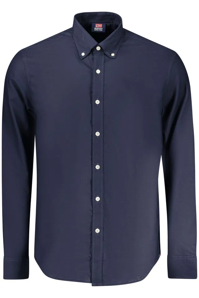 Chemise à Manches Longues Homme Bleue
