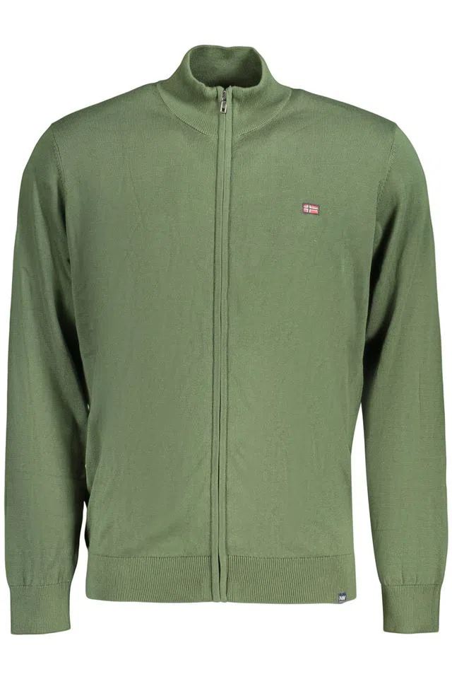 Green Zip Cardigan