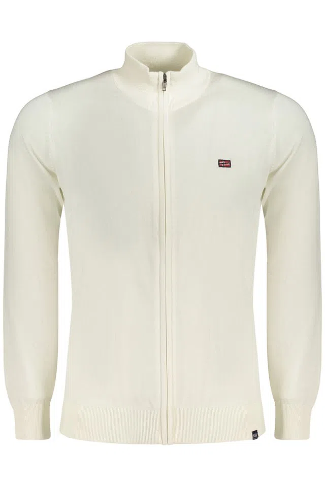 White Zip Cardigan