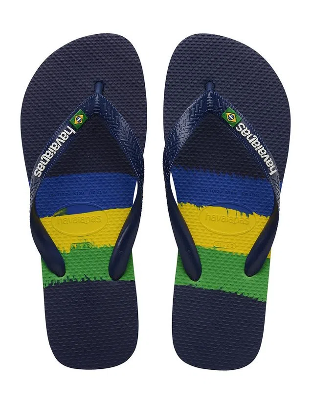 Chinelos Brasil Tech Azul