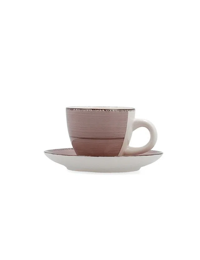 Ensemble de 6 Tasses avec Soucoupes Céramique 9cl Vita Morning
