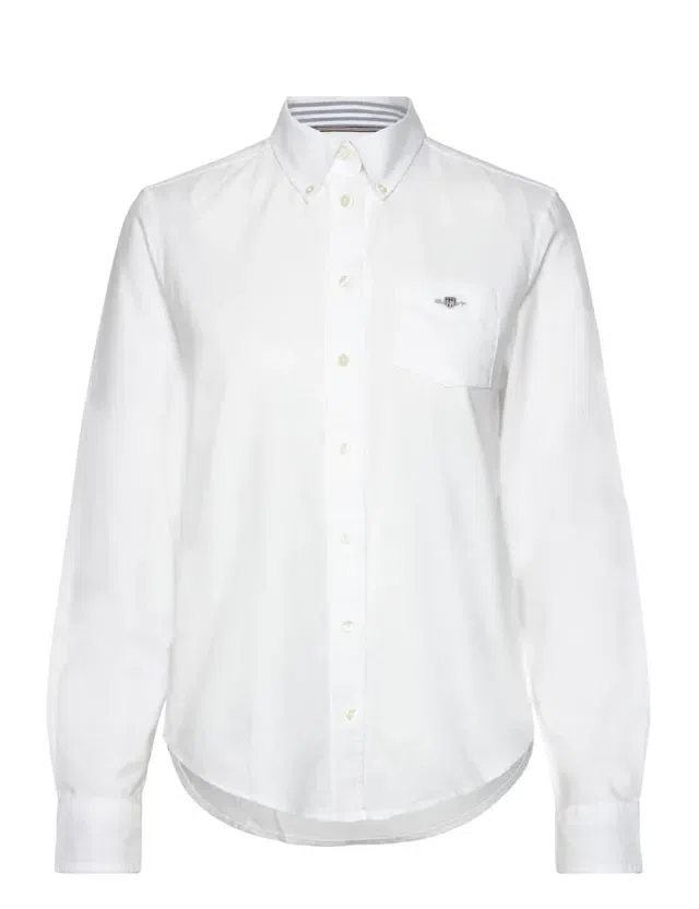 Ladies Regular Oxford Shirt White