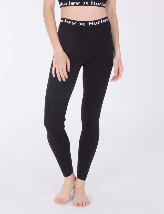 Leggings Femme Oao Text Active Noir