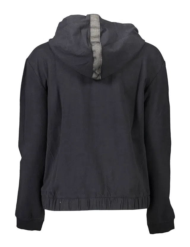 Sweatshirt com fecho Preto