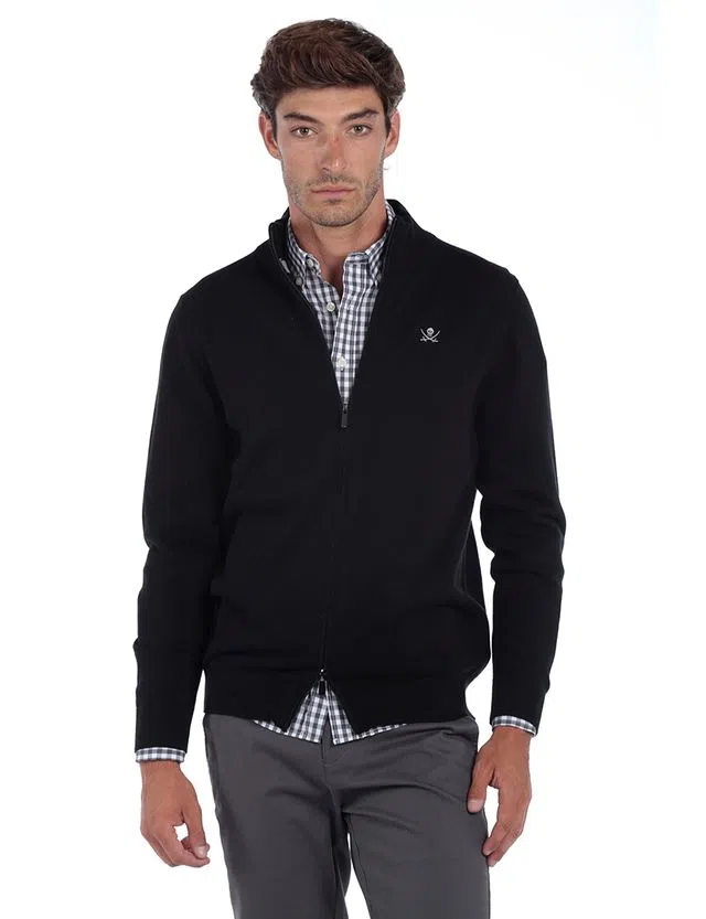 Pack 2 Cardigans Homem Castanho e Preto