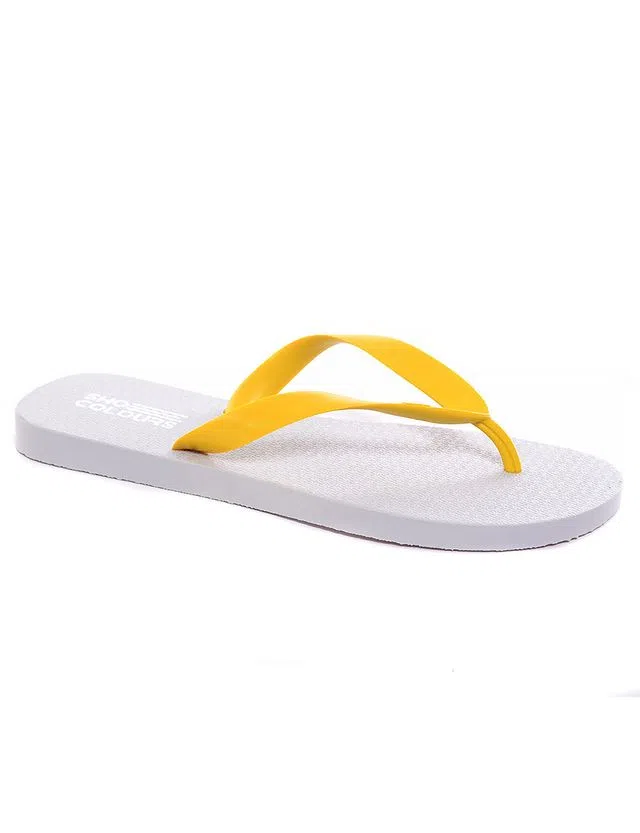 Chanclas ShoeColours Blancas y Amarillas