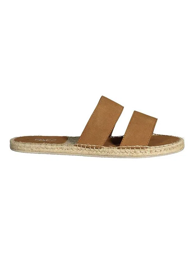 Vegan Suede Camel Strap Sandals