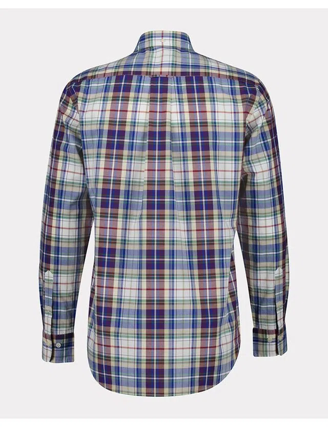 Camisa de manga comprida xadrez Multicor