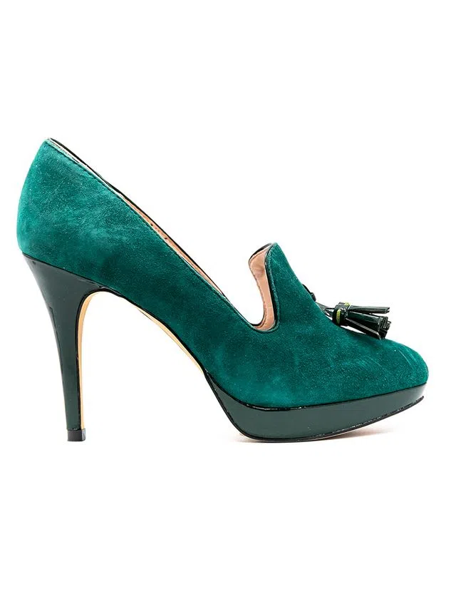 Sapatos Salto Alto Verde