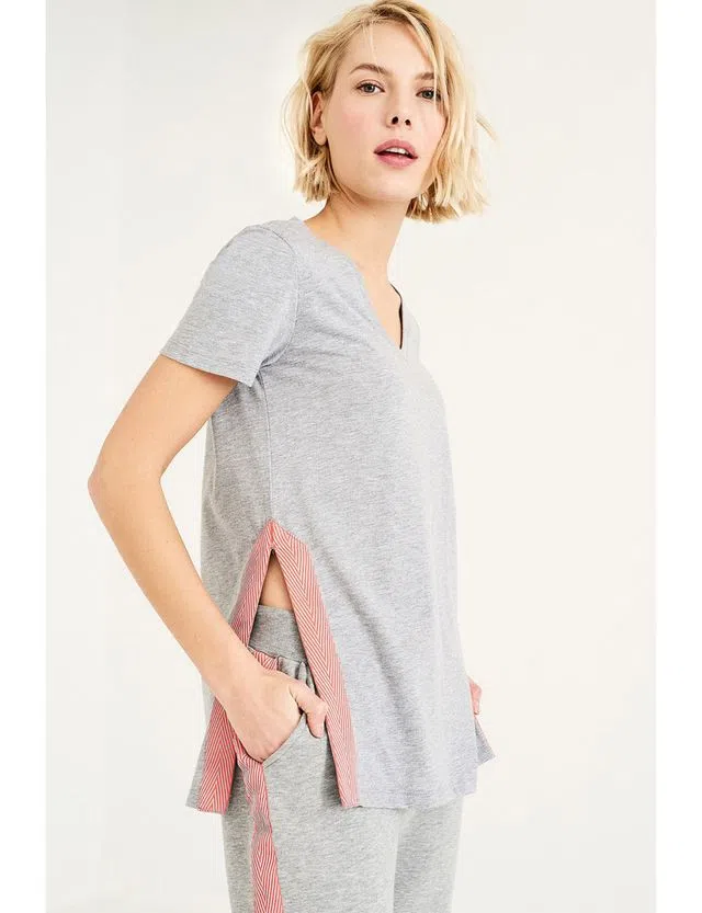 T-Shirt Senhora Cinza