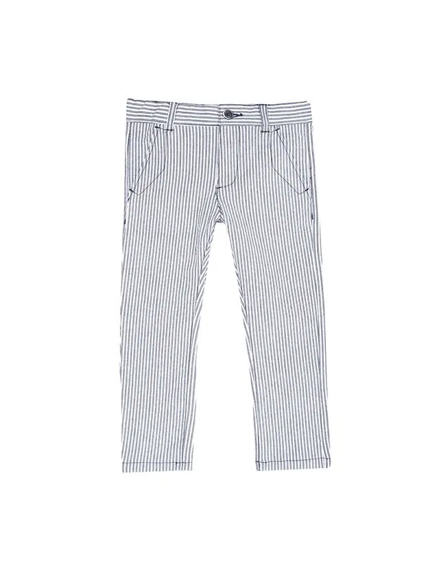 Pantalones Niña Blancos y Azules