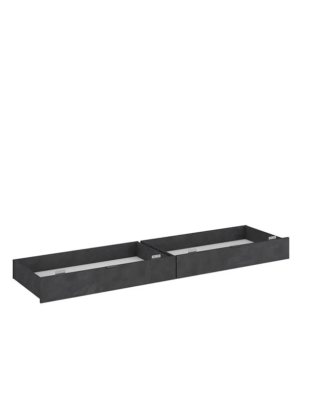 Conjunto 2 Gavetas Cama Toronto Preto