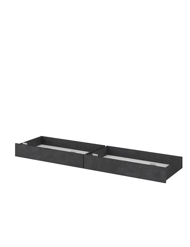 Conjunto 2 Gavetas Cama Toronto Preto